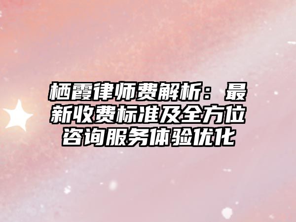 棲霞律師費解析：最新收費標準及全方位咨詢服務體驗優化